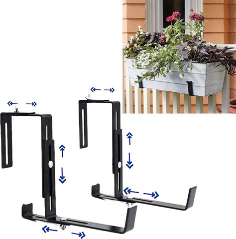 adjustable metal balcony bracket|wall mount window box brackets.